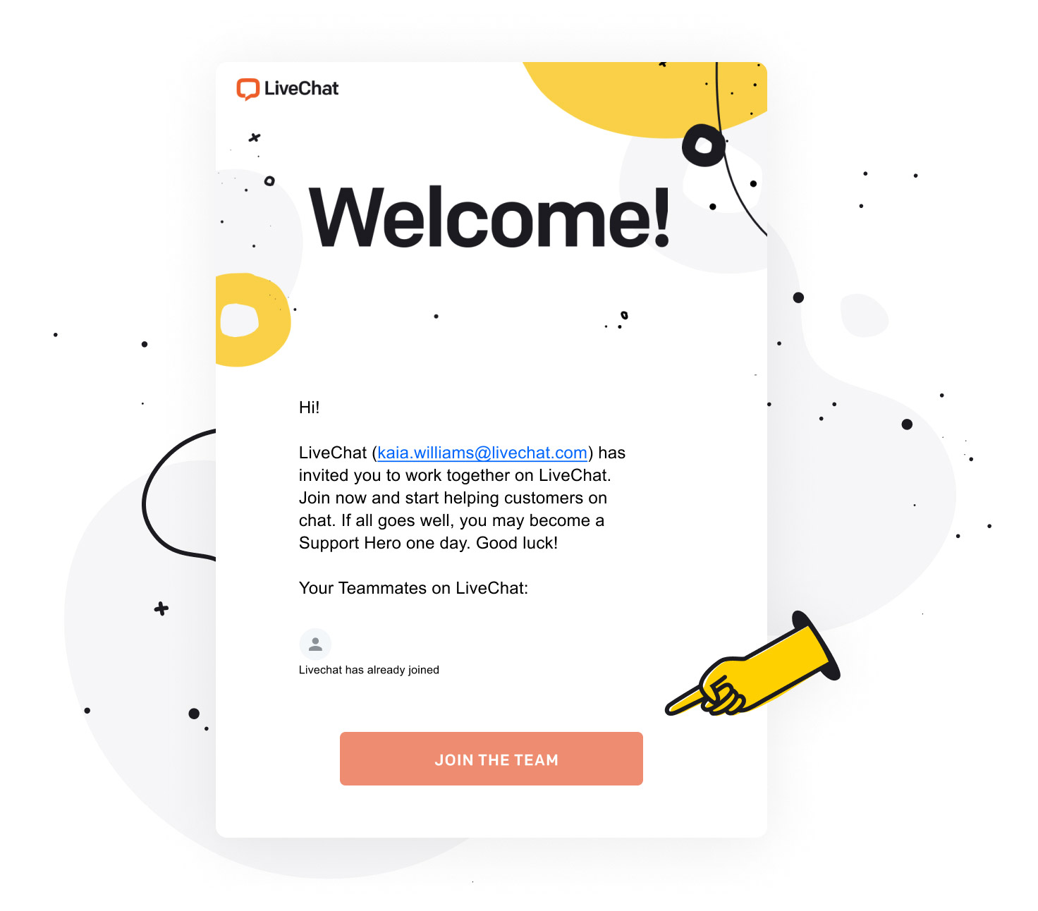 LiveChat login screen