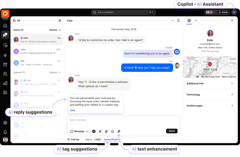 LiveChat® - AI customer service platform for your sales and customer support