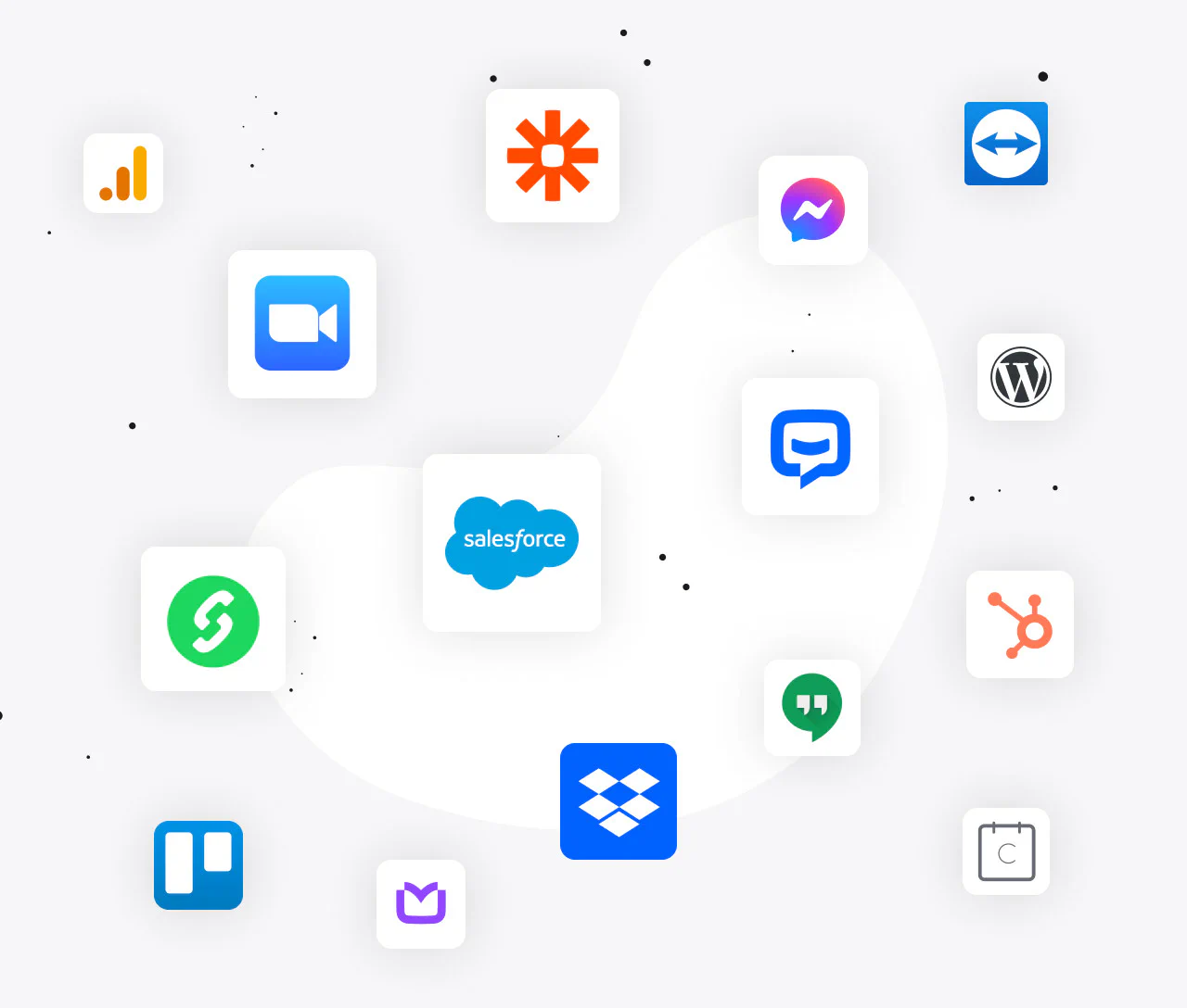 LiveChat® integrations for education industry: Google Analytics, HubSpot, Dropbox, Messenger, WordPress, and more